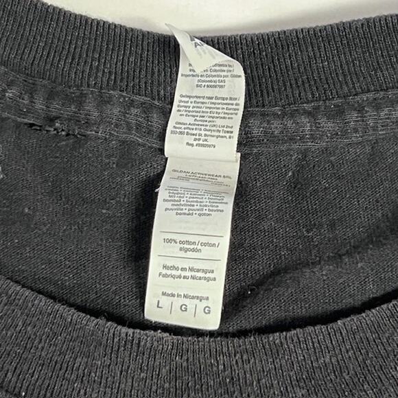 Metallica Black & Rainbow Colors Soft Faded Worn Crewneck T-Shirt Size Large - Picture 5 of 6